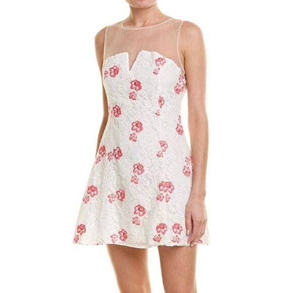 NWT BB DAKOTA 𝅺NEW RSVP Flavia Floral Fit & Flare Dress 10 - Picture 1 of 7